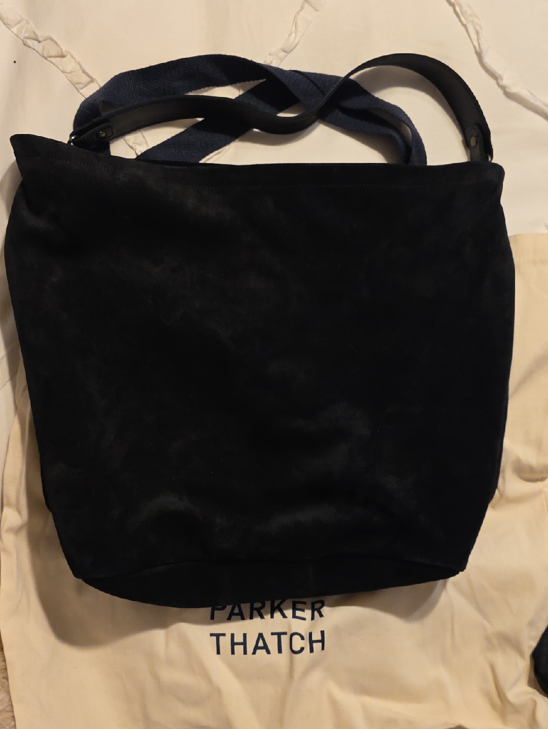 Parker Thatch Jane Black Suede Bag